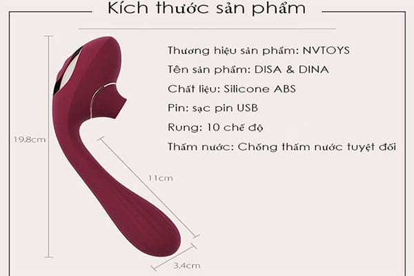 máy rung bú mút Dina dành cho nữ sướng