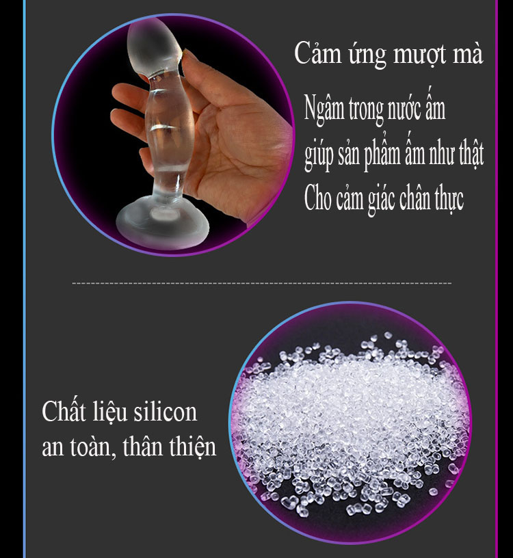 phích hậu môn silicon gắn tường