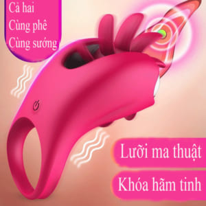 vòng rung lưỡi liếm đeo dương vật